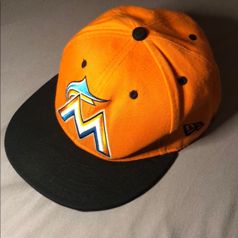 Miami Marlins New Era Baseball hat.